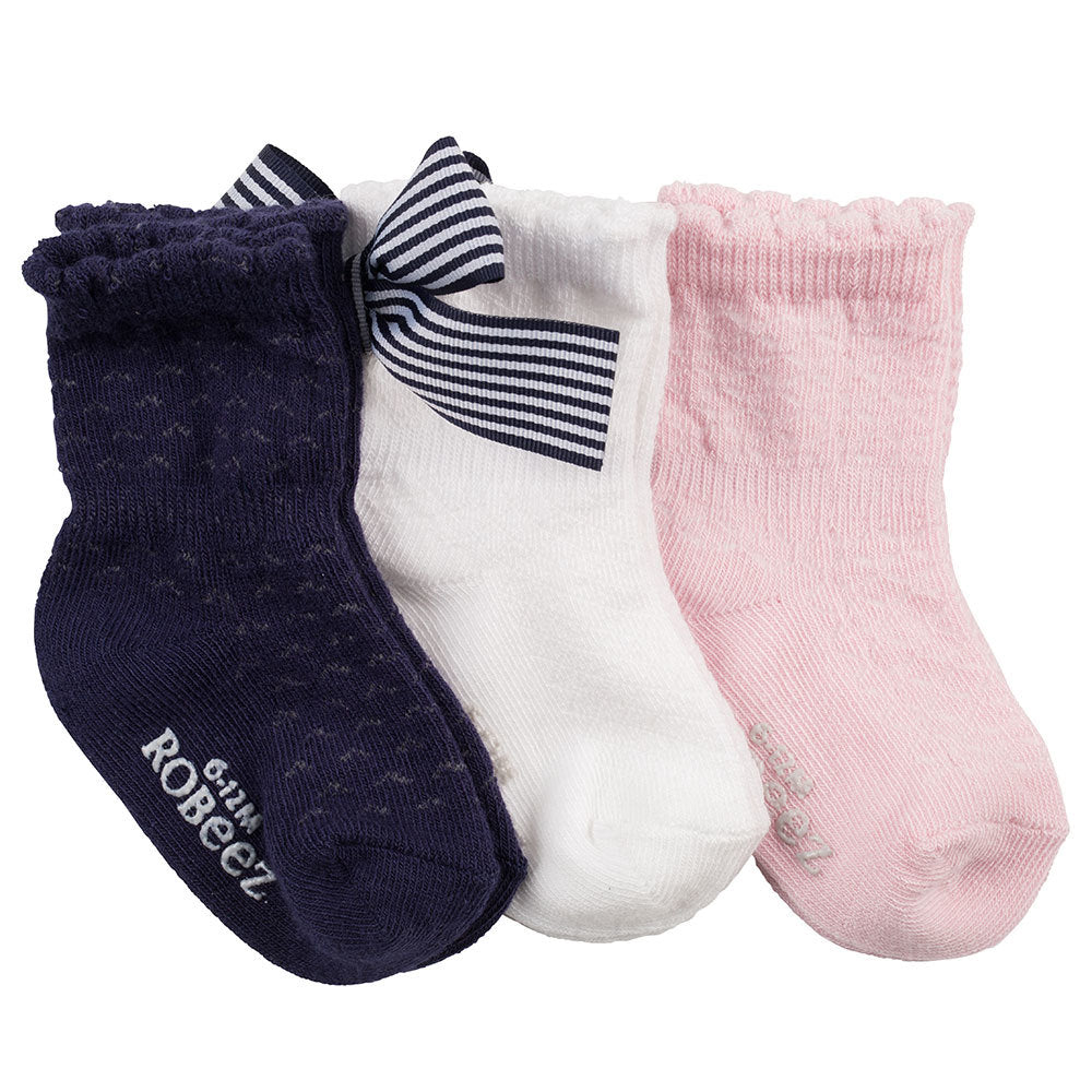 Robeez Lovely Trio Socks, 3-Pack