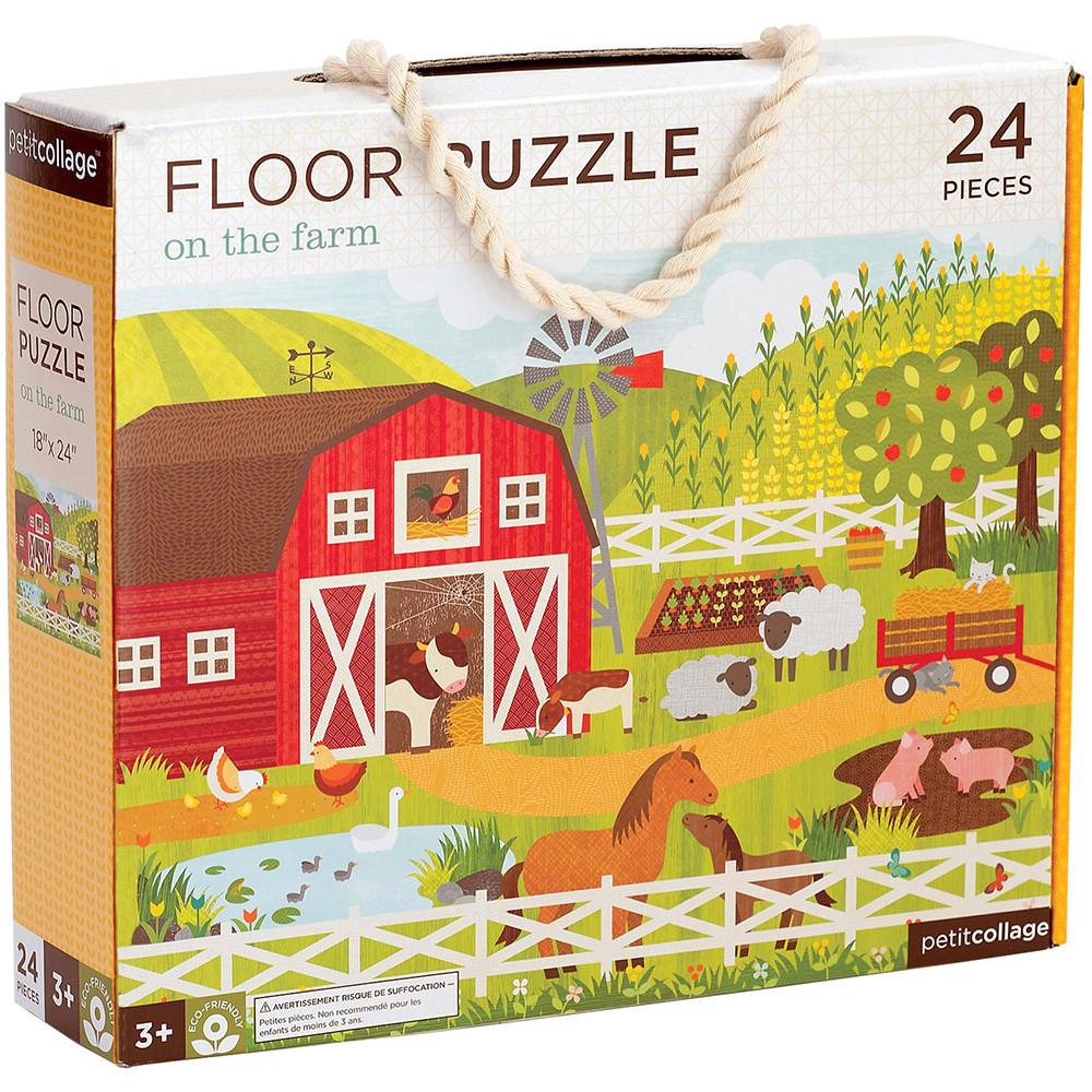 Petit Collage Floor Puzzle On The Farm