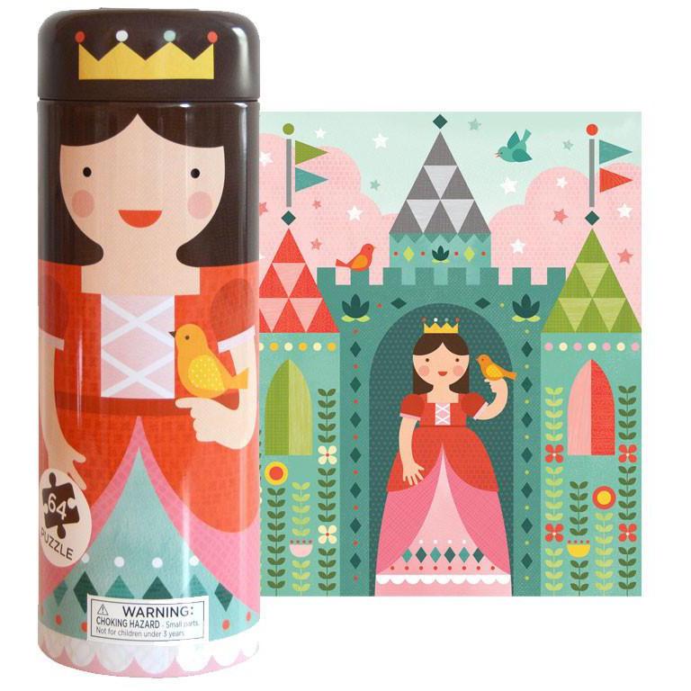 Petit Collage 64-piece Puzzle & Coin Bank Royal Castle