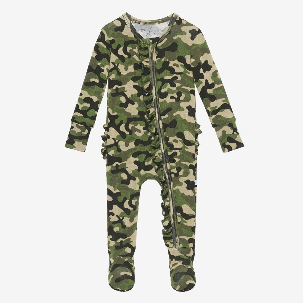 Cadet Footie Ruffled Zippered One Piece
