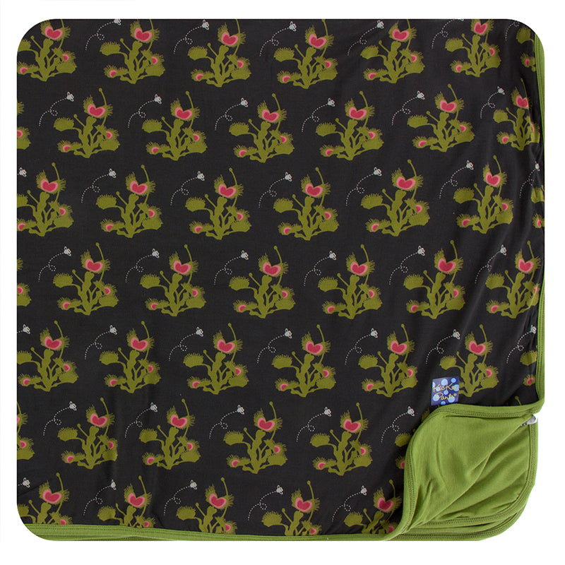 Print Toddler Blanket in Zebra Garden Veggies by Kickee Pants