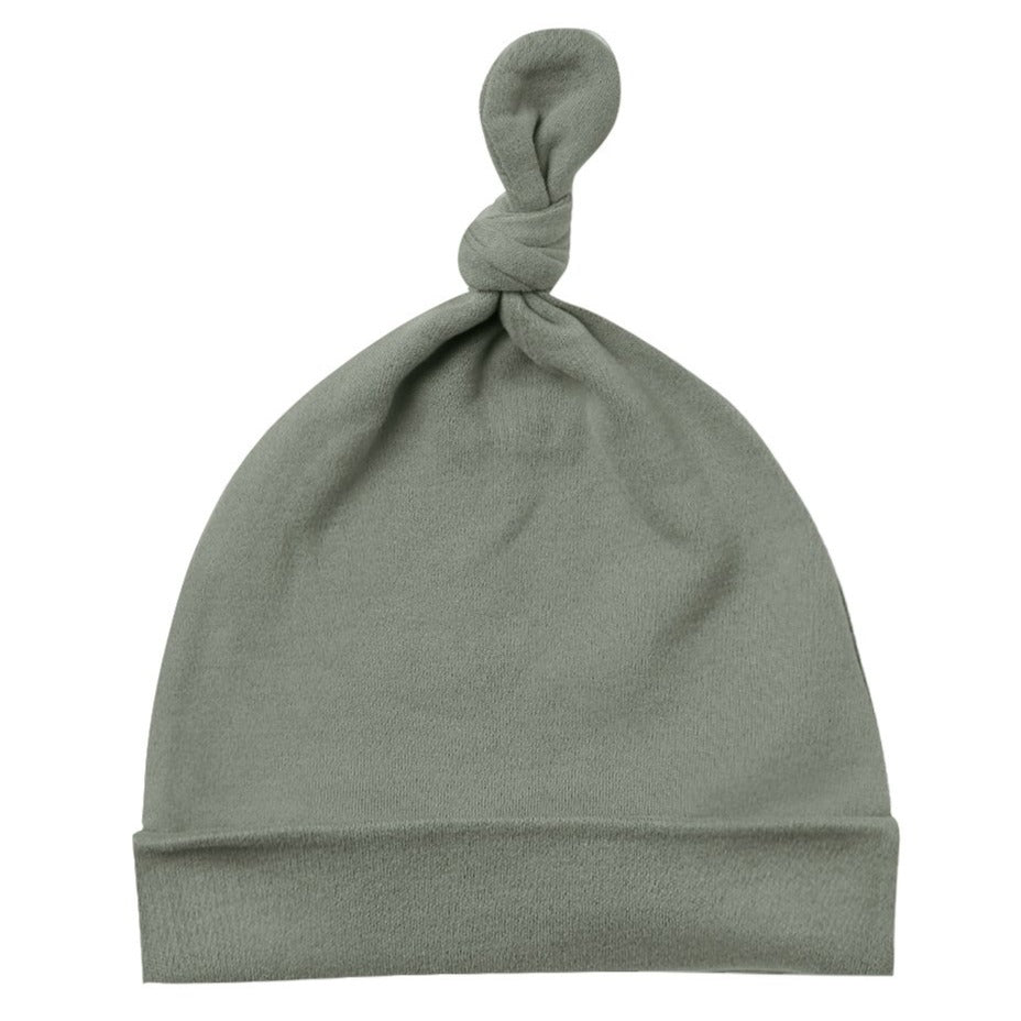Quiincy Mae Knotted Baby Hat | Basil