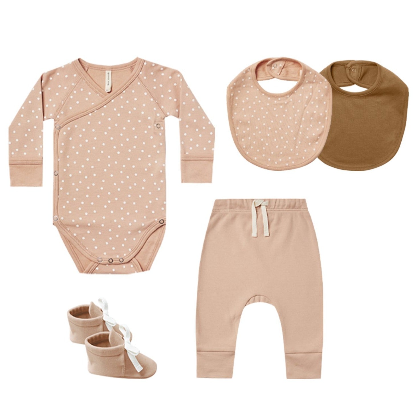 Quiincy Mae Baby Gift Set | Petal / Dots