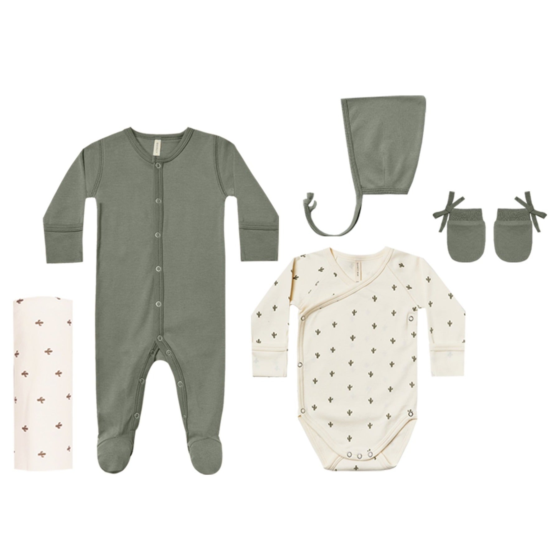 Quiincy Mae Essentials Set | Basil / Ivory