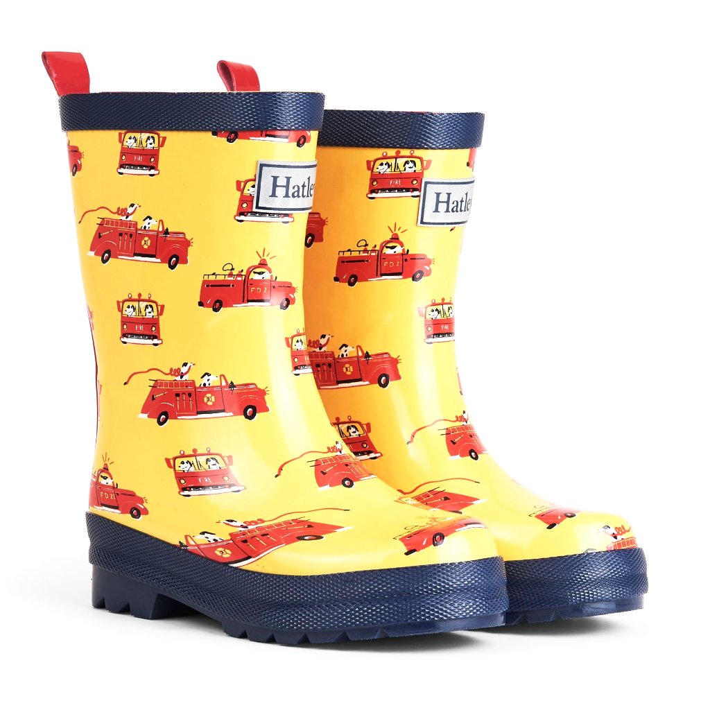 Hatley Vintage Fire Trucks Rain Boots