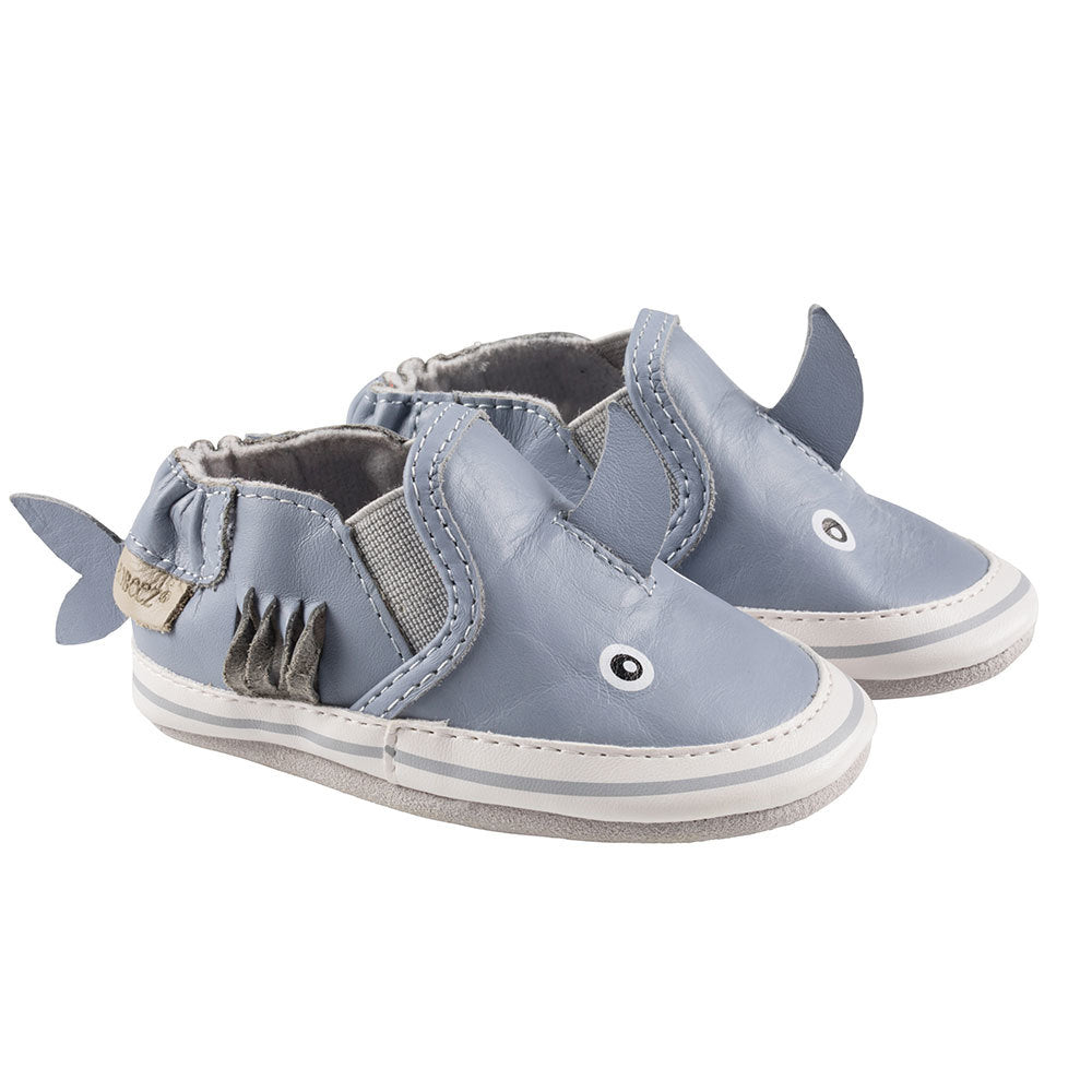 Robeez Blue Sebastian Shark Soft Soles