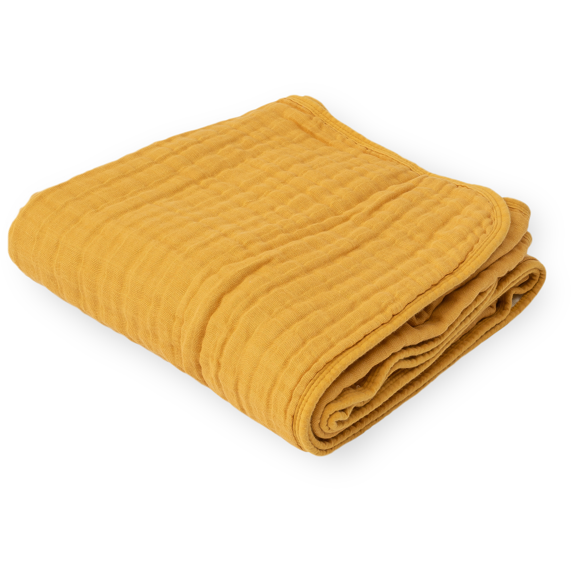 Little Unicorn Original Cotton Muslin Quilt | Mustard