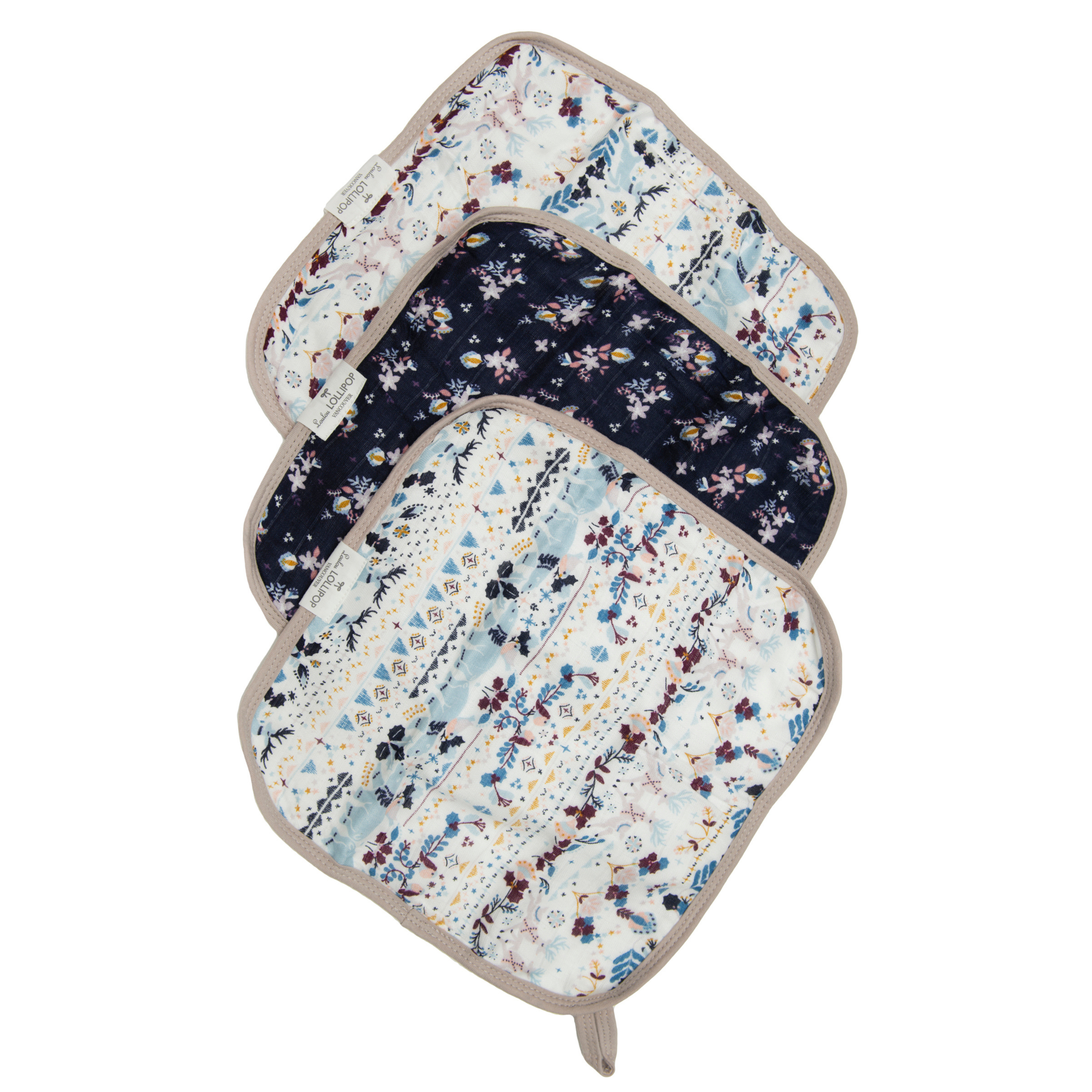 Loulou Lollipop Washcloth 3-pieces Set | Fair Isle