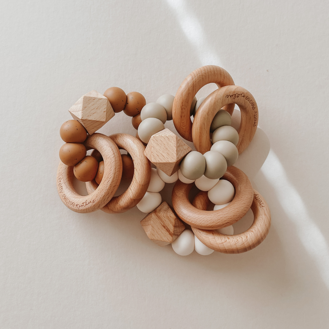 Pretty Please Teethers Sawyer || XL Teething Rattle