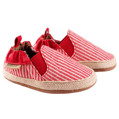 Robeez Red Stripe Waverly Soft Soles