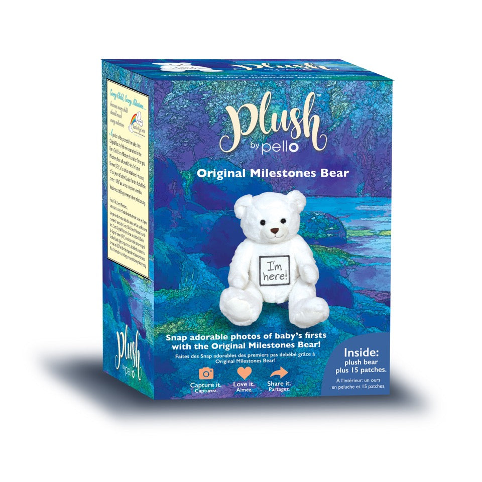Pello White Milestone Bear