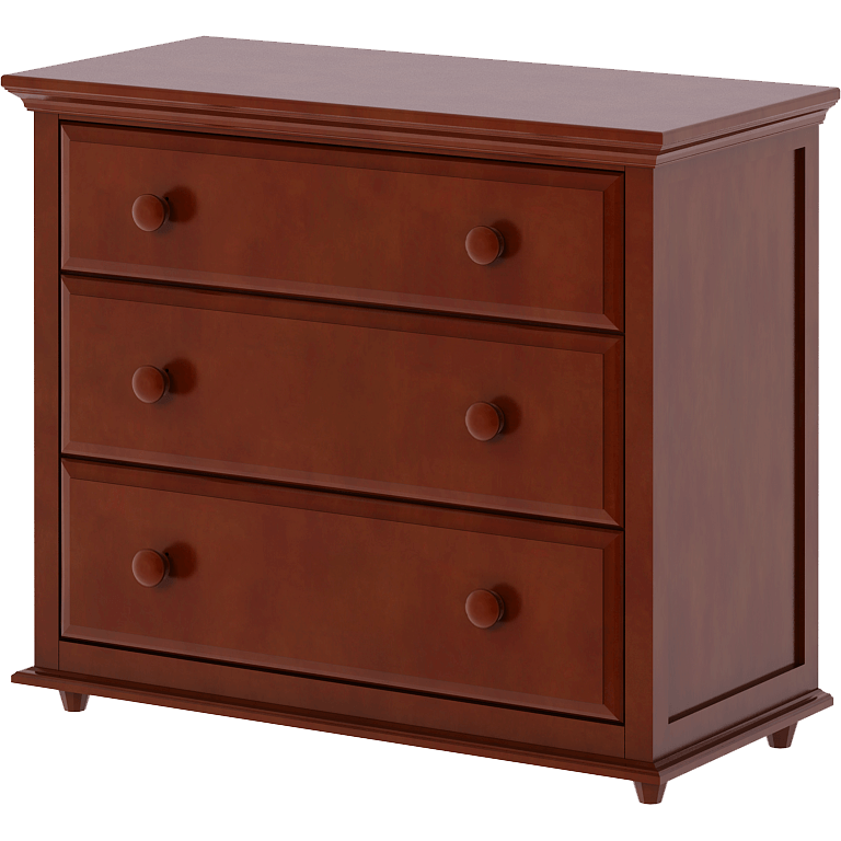 Maxtrix 3 Drawer Dresser with Crown & Base