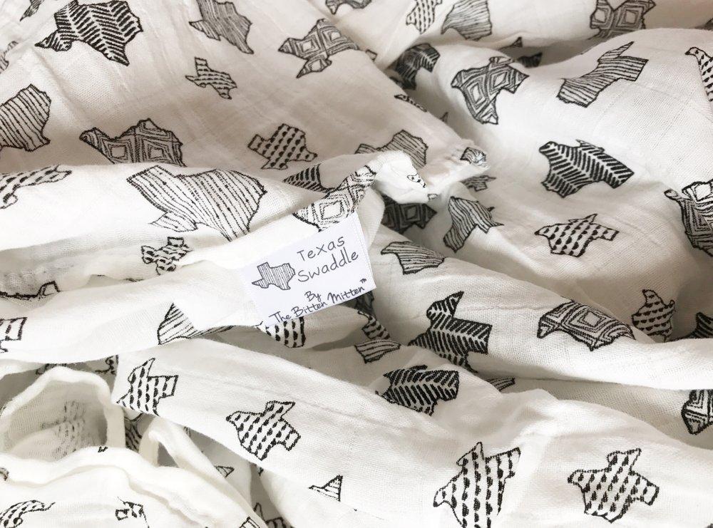 Bitten Mitten Organic Cotton Texas Swaddle