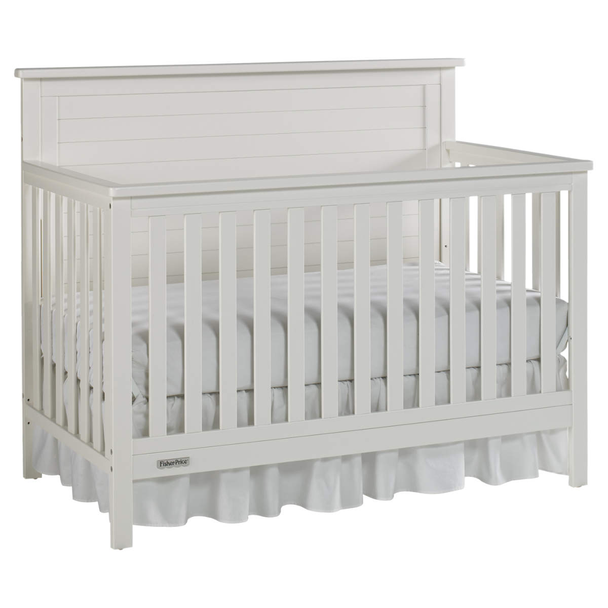 Fisher-Price Lucas 4-in-1 Convertible Crib - Snow White