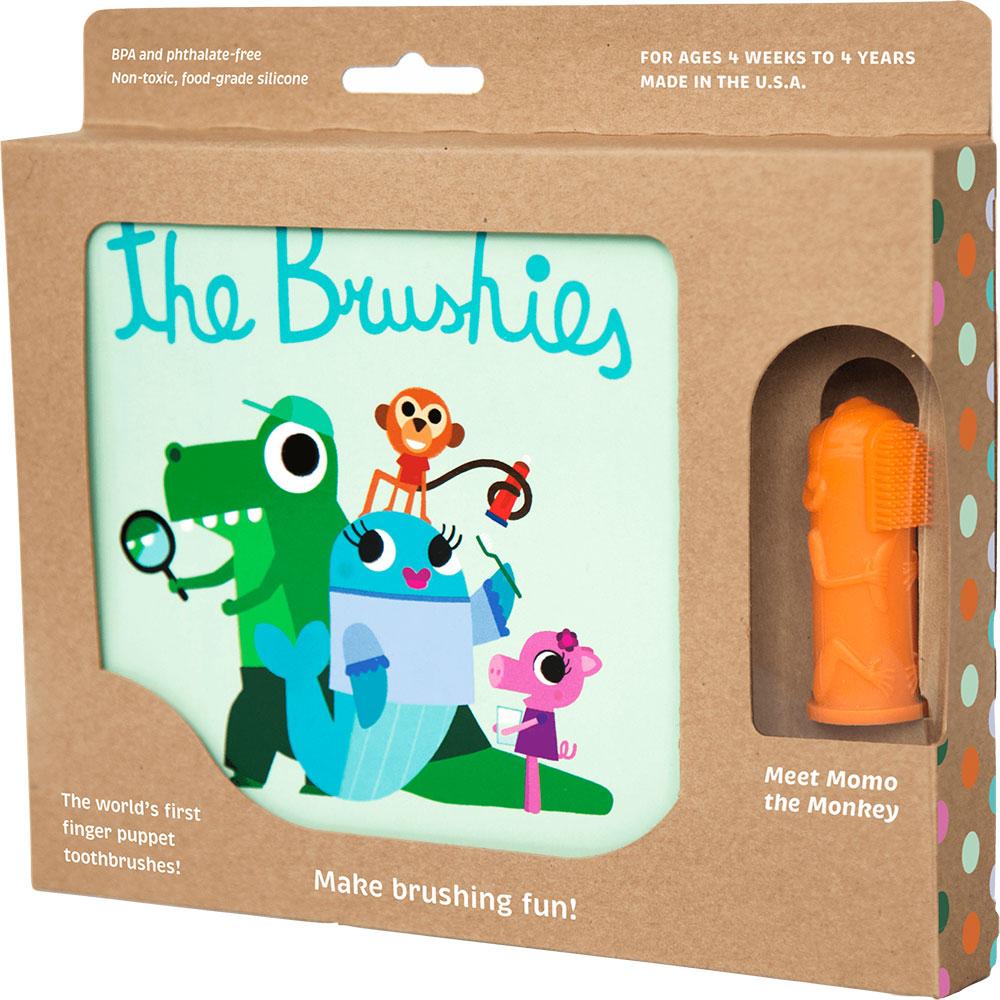 The Brushies Momo the Monkey Toothbrush & Book Set