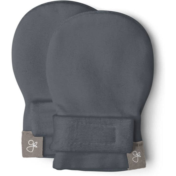 Goumi Viscose Bamboo Organic Cotton Baby Stay-On Mitts | Midnight