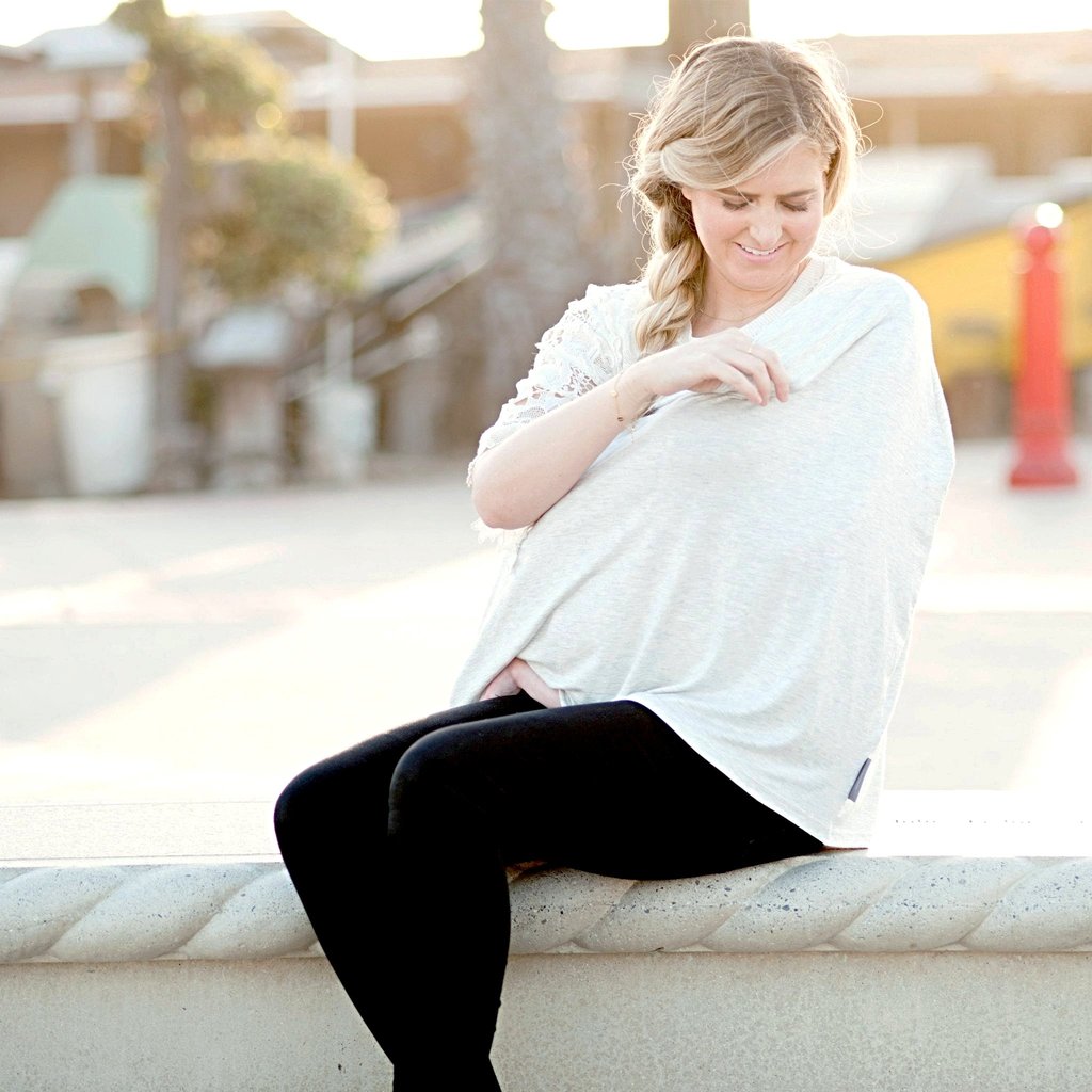 Covered Goods 4-in-1 Nursing Cover Heather Grey