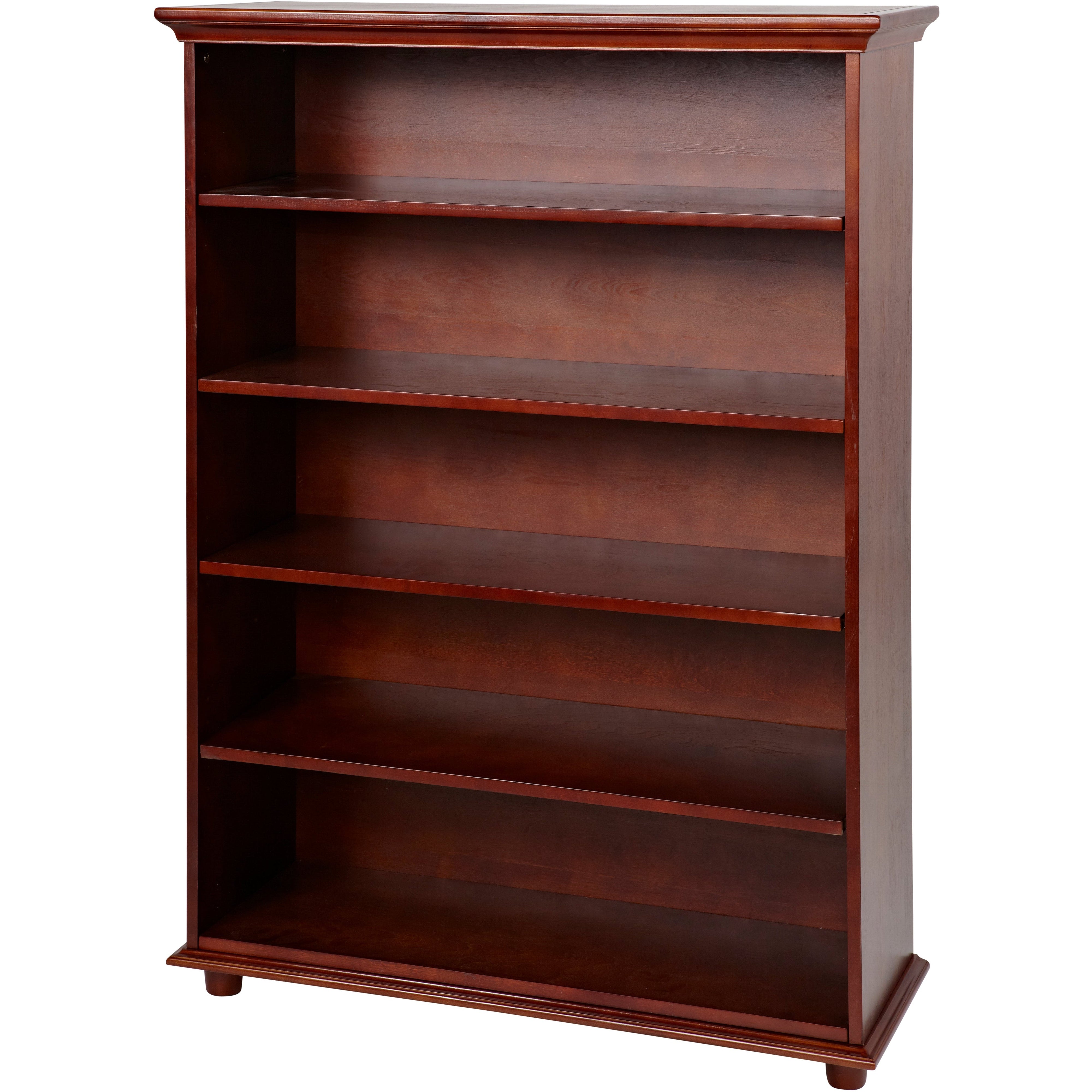 Maxtrix 5 Shelf Bookcase with Crown & Base