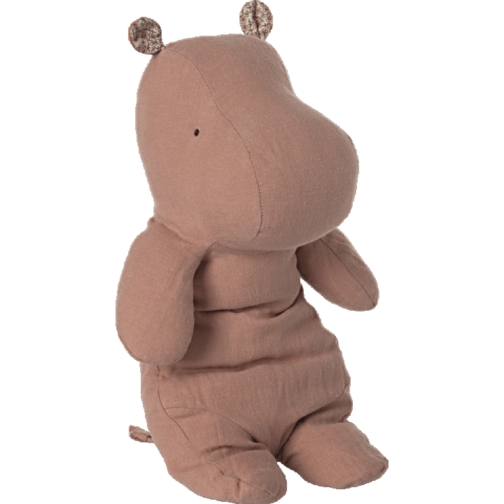 Maileg Safari Friends Hippo, Medium Old Rose