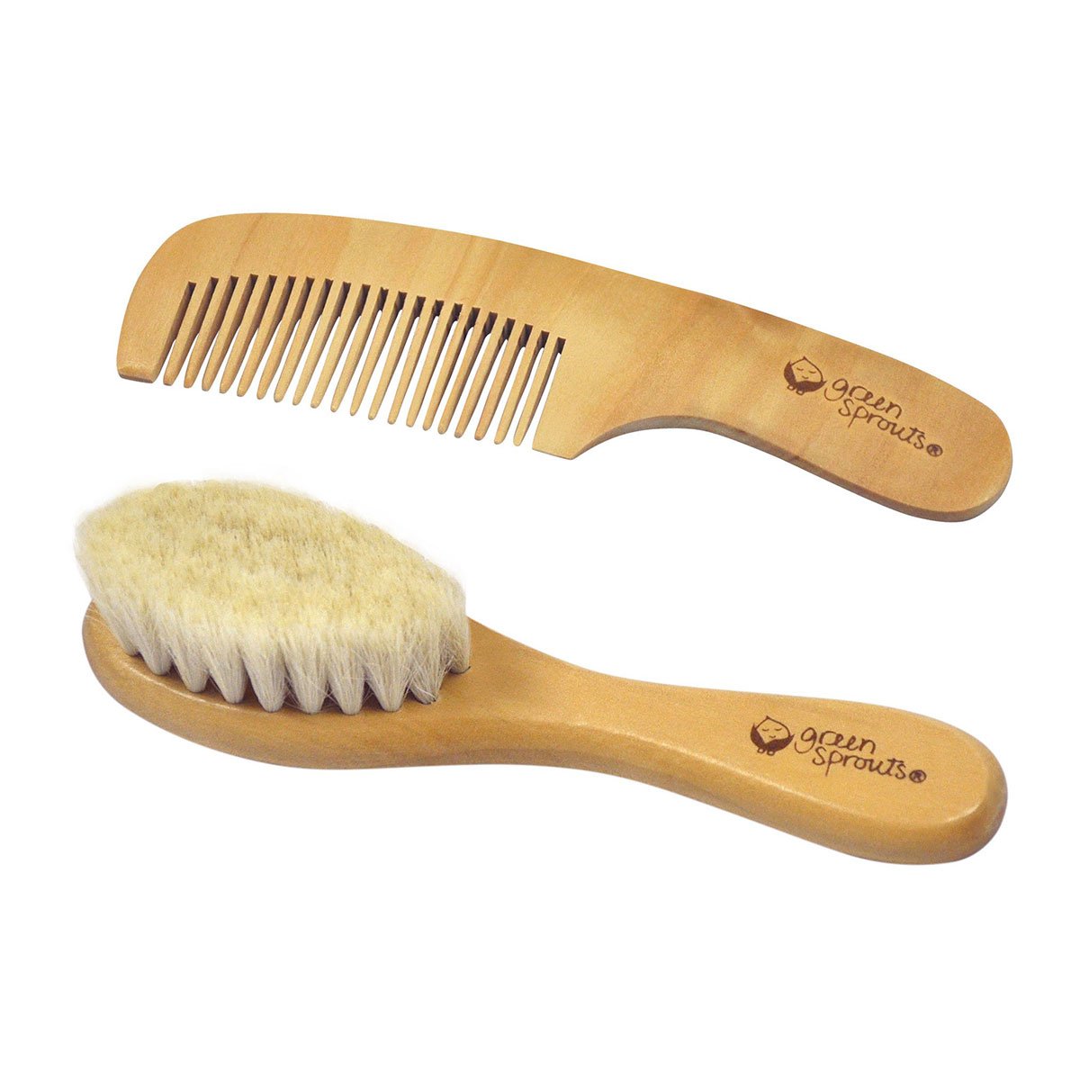 iPlay Green Sprouts Baby Brush & Comb