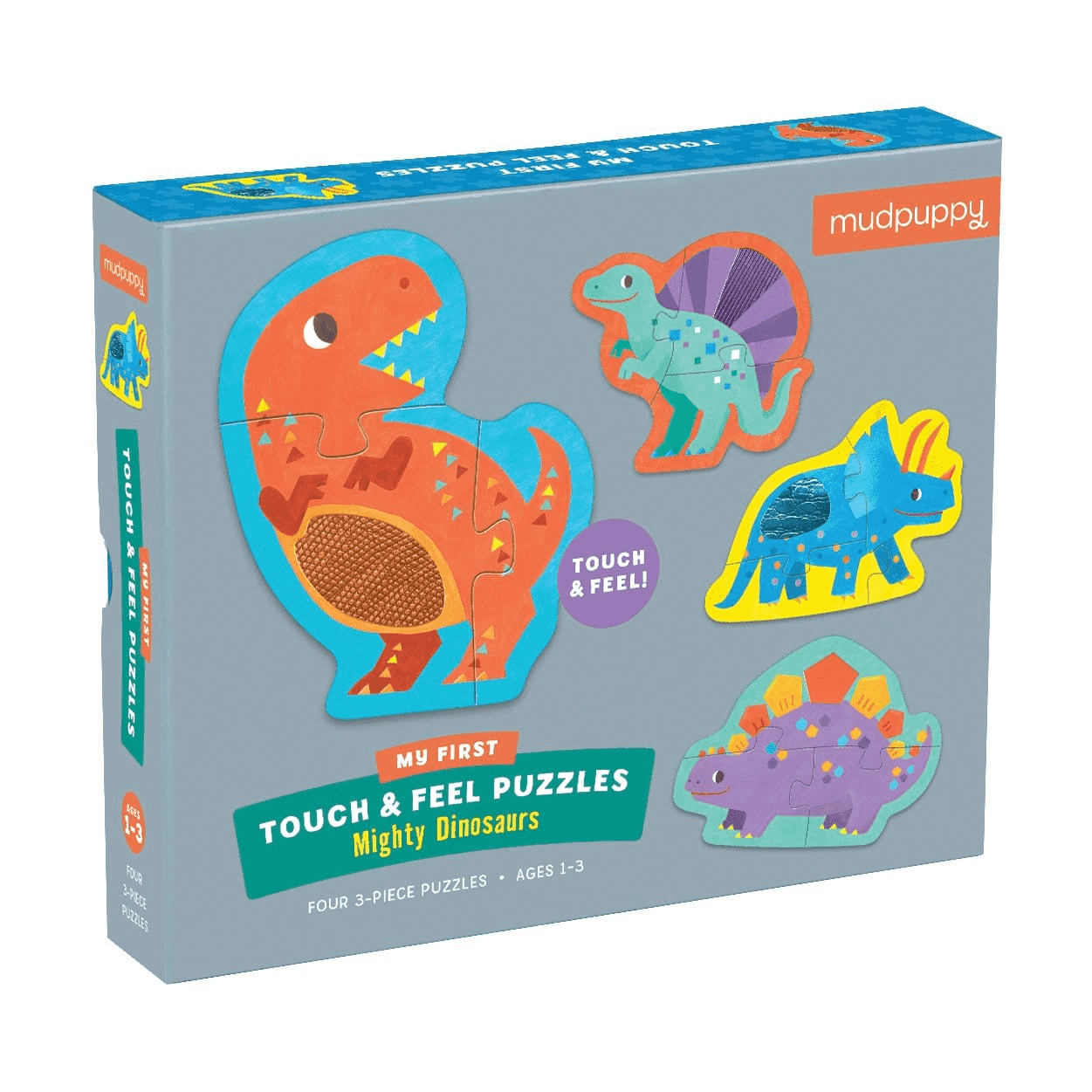 Mudpuppy Mighty Dinosaurs My First Touch & Feel Puzzle