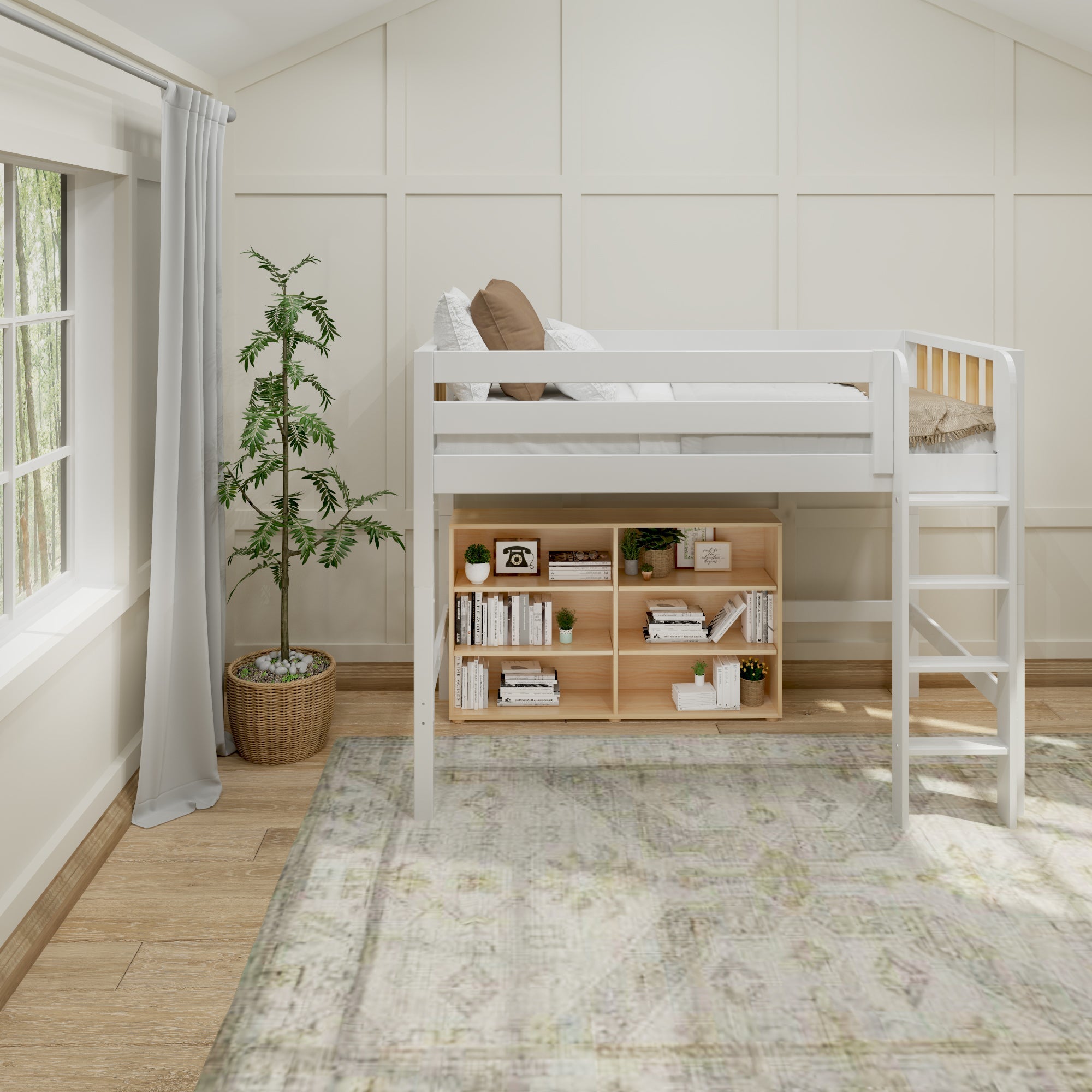 Maxtrix Double Low 6 Shelf Bookcase