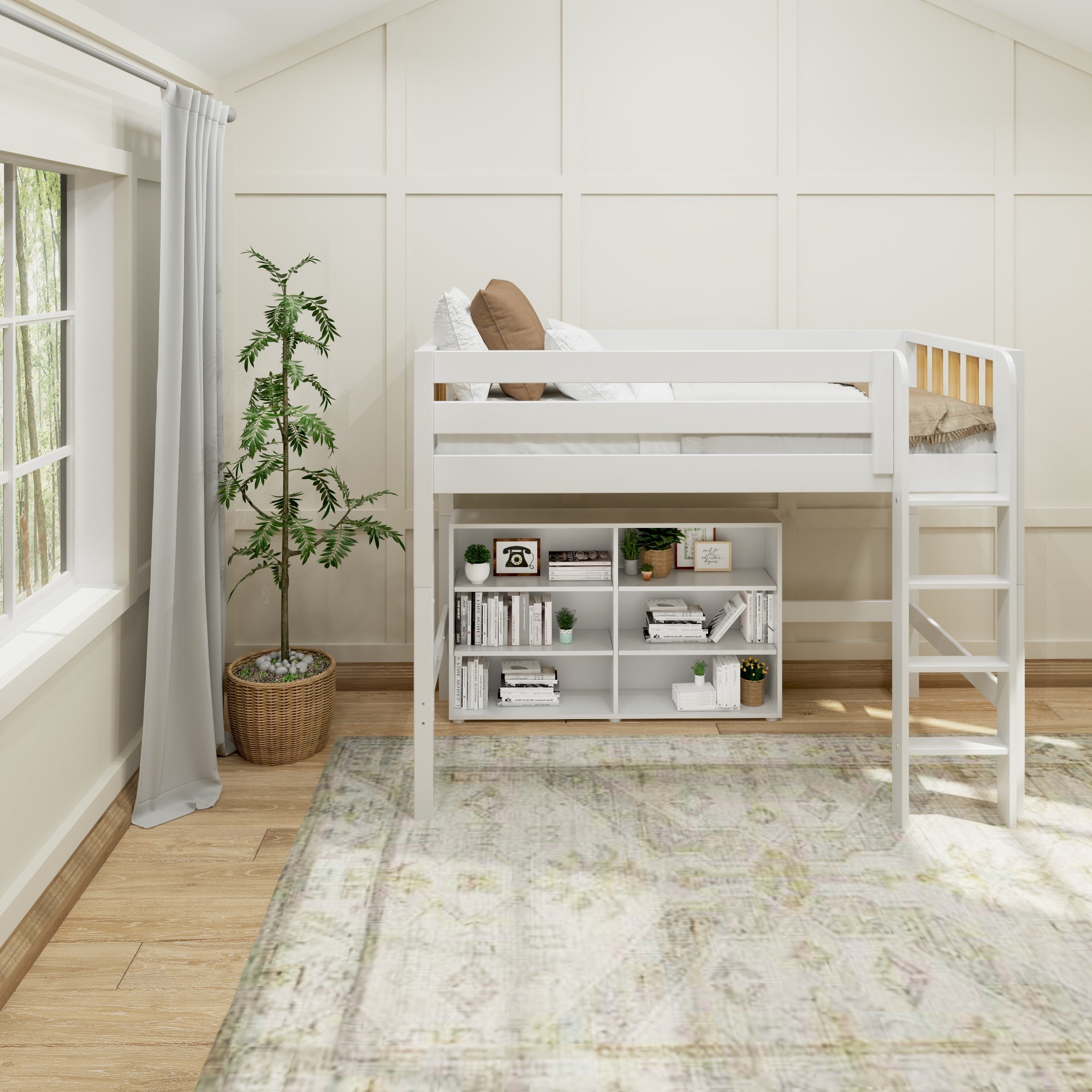 Maxtrix Double Low 6 Shelf Bookcase