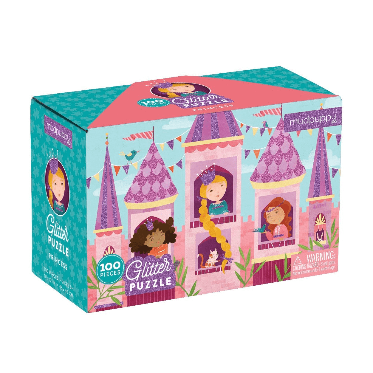 Mudpuppy Princess Glitter Puzzle