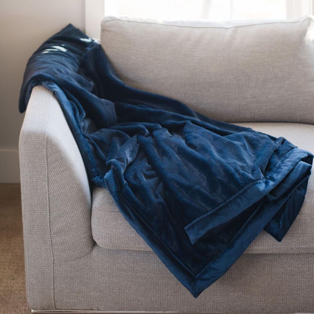Saranoni Navy Lush Extra Large Blanket