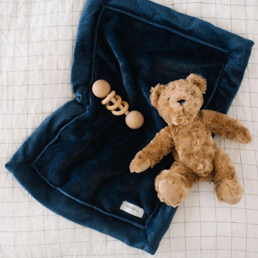 Saranoni Navy Lush Mini Blanket