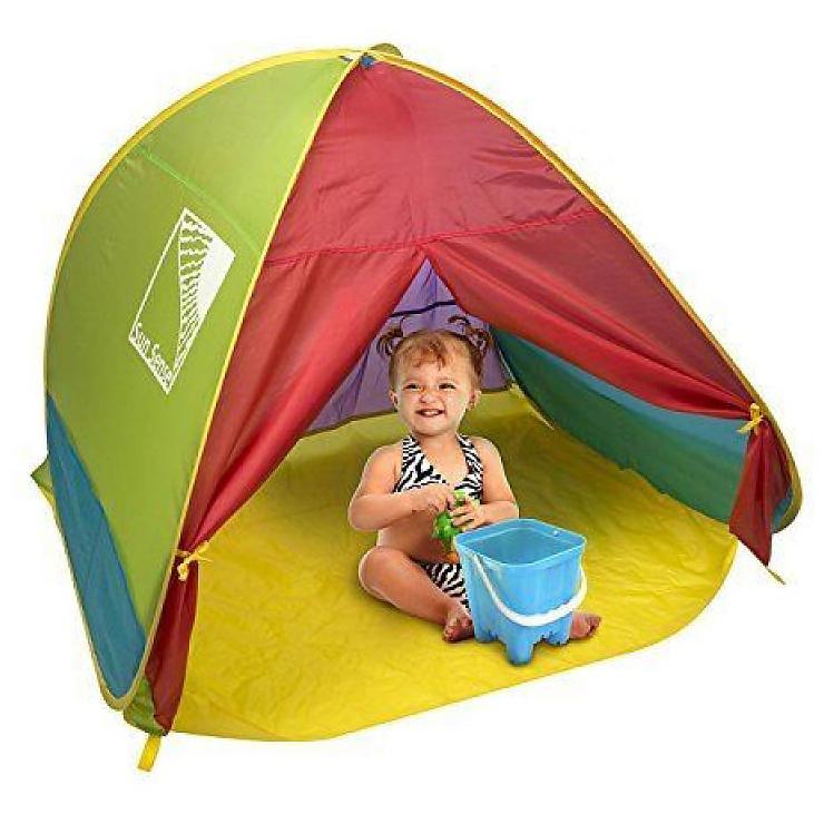 Schylling Infant UV Play Shade Pop Up Tent (Red/Green)