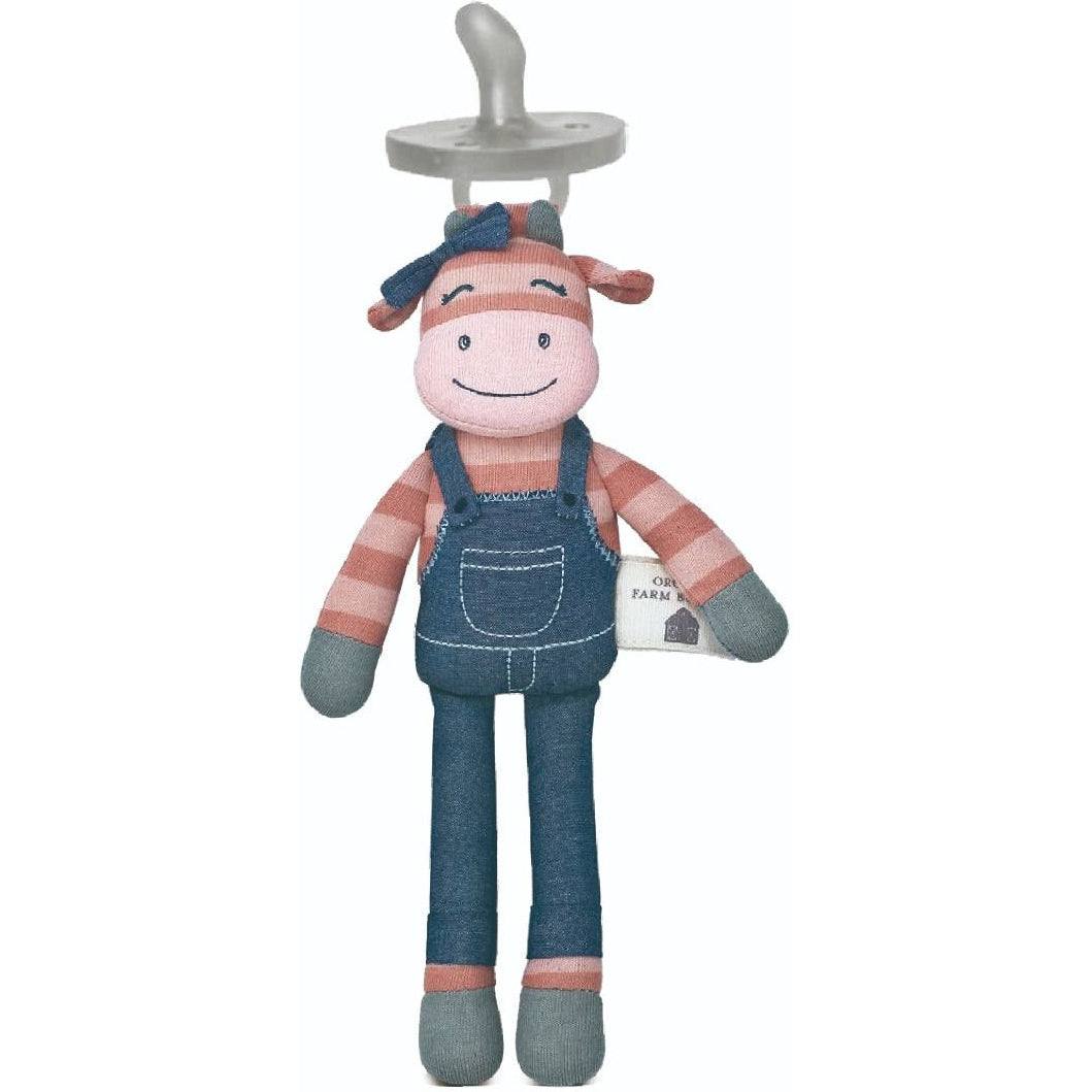 Apple Park Miss Moo Pacifier Buddy