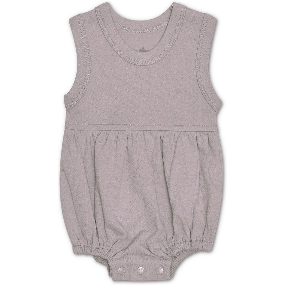Apple Park Grey Pointelle Bubble Romper