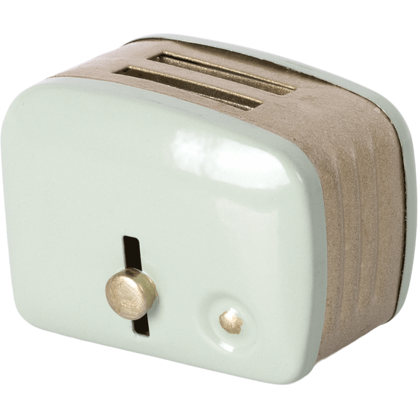 Maileg Miniature toaster & bread in mint