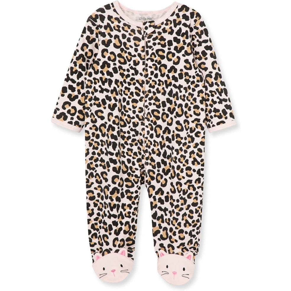 Little Me Leopard Footie